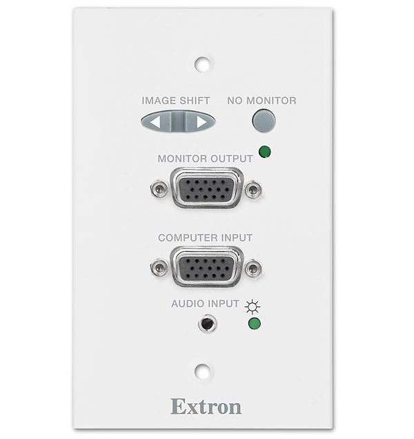 Extron Computer Input Plate w/audio and Loop Out!